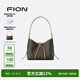 菲安妮（FION）經(jīng)典印花托特包女單肩斜挎包hobo包大容量手提包包生日禮物 啡/茶【中款】