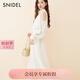 SNIDEL2025春夏新品優(yōu)雅泡泡袖露肩收腰純色雪紡連衣裙SWFO251074 象牙白 S （0）
