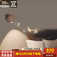 新特麗（COMELY） 免布線充電壁燈無線床頭燈免接線磁吸燈臥室免打孔背景墻燈 多維 卡其色-白噪音款-非墻布版