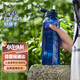 特百惠（Tupperware）水力瓶1.2L超大容量夏季戶(hù)外運動(dòng)水杯子帶吸管便攜冷水壺 夜海藍