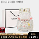 CinvaiKrose官方高質(zhì)感毛絨小羊雙肩包女式2025新款輕便學生背包 彩虹白