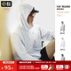 馬登工裝UPF50+戶外防曬衣男夏輕薄透氣皮膚衣男士防曬服釣魚外套原紗 皓月白 XL