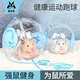 寵尚天 倉鼠跑球運(yùn)動(dòng)玩具外帶出門金絲熊滾輪跑球水晶球跑球15cm