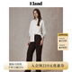 ELAND【100%棉】衣戀襯衫女翻領(lǐng)系扣寬松舒適襯衣上衣25秋季新款 象牙白/白色(39)Ivory S