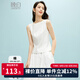 晚白高級(jí)感亞麻無袖小衫上衣2025早秋內(nèi)搭單穿氣質(zhì)休閑收腰顯瘦背心女 白色 S