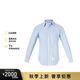 湯姆 布朗（THOM BROWNE）禮物男士淺藍色棉質(zhì)鈕扣長(cháng)袖休閑襯衫 MWL001A F0313 480 2