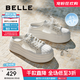百麗（Belle）透氣網(wǎng)面包頭拖鞋女商場(chǎng)同款厚底休閑拖鞋D9L1DBH5 白色 36 (230mm)