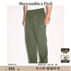 ABERCROMBIE & FITCH男裝24春秋經(jīng)典小麋鹿抓絨美式baggy風(fēng)運(yùn)動(dòng)衛(wèi)褲長褲KI134-4099 綠色 L (180/86A)