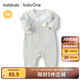 巴拉巴拉balaOne嬰兒連體衣寶寶睡衣爬服哈衣2025新款親膚柔軟萌 灰色調(diào)00322 80cm