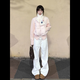 億梵莎棉服女2025新款冬季針織袖拼接棉衣韓系羽棉襖絨服女超好看潮外套 粉色 均碼 （可聯(lián)系客服備注碼數）