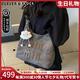 CLEVER KNOCK品牌CK包包女款輕奢托特包美拉德秋冬單肩斜跨包情人節(jié)七夕禮物 黑茶色【贈(zèng)送云朵小掛飾】 奢侈禮盒包裝送女友送老婆