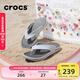 卡駱馳crocs舒樂(lè )人字拖輕便舒適百搭|211101 幻灰色-1NM 44 (280mm)