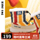 kids.ing【直降】?jì)和┑匮ザ拘驴罴咏q加厚彩虹中大童高筒靴子童鞋 彩虹條紋 29 適合腳長(cháng)16.7-17.4cm