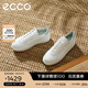 愛步（ECCO）休閑鞋女 厚底增高百搭平底鞋板鞋休閑運(yùn)動(dòng)鞋 街頭219613 灰白色/白色/灰藍(lán)色21961361219 38