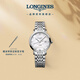浪琴（LONGINES）瑞士手表 博雅系列 機(jī)械鋼帶女表L43104876