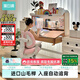 黑白調兒童S2兒童學(xué)習桌椅書(shū)桌學(xué)習桌兒童專(zhuān)用3-18歲實(shí)木可升降進(jìn)口山毛櫸