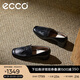 愛步（ECCO）七夕禮物 單鞋女 時尚潮流百搭職場通勤粗跟方頭皮鞋 型塑290943 黑色29094301001 37