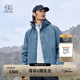 KOLON SPORT/可隆軟殼三合一夾克 男子防潑水防風(fēng)戶(hù)外沖鋒衣 LHJK5WNT17-BU 藍色 【軟殼內膽】 L 175/96A