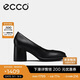 愛步（ECCO）優(yōu)雅氣質(zhì)舒適女士職場單鞋雕塑奢華55系列  黑色222603 37