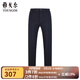 雅戈爾（YOUNGOR）休閑褲男DP棉免燙不易皺褲子自然垂順易打理新品 VCDP329979AWY黑色 34 84A