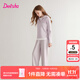 笛莎（DEESHA）童裝女童套裝2025秋裝新款寬松休閑運動服兩件套女寶寶外出服 淺紫 150