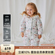 OAK FAMILY嬰兒連體羽絨服冬季保暖白鴨絨新生男女寶寶外出連體衣 愛麗絲花園 【90%白鴨絨】 80 cm
