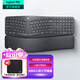 羅技（Logitech）K860無(wú)線(xiàn)藍牙鍵盤(pán) 人體工學(xué)鍵盤(pán)分體式 筆記本電腦辦公鍵盤(pán)Mac 帶手托電池款家用多設備 全尺寸 K860鍵盤(pán)(商用Bolt接收器2年)