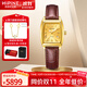 西普尼金表（HIPINE）金表女防水石英表輕奢純金999時尚黃金手表進口機芯女士生日禮物 【光殼金面】金重4.6g+