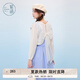 紫涵（ZIHAN）紫涵后背蝴蝶結(jié)針織開(kāi)衫女2025年夏季新款甜美吊帶裙外搭薄紗罩衫 米金 M