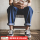 馬登工裝開口笑帆布鞋男ins潮流百搭休閑鞋低幫小眾潮鞋情侶滑板鞋 黑色 【輕便透氣/平底/夏季男鞋】 43 (265mm) 男碼