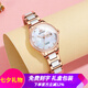 格瑪仕（gemax）女士手表女款機械表女表品牌世界十大名表2025新款七夕禮物送老婆 雙日歷小巧鑲鉆+禮盒三件套