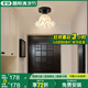 君御法式鈴蘭花客廳吊燈美式復(fù)古中古風(fēng)餐廳大廳主燈臥室高端中山燈具 配套玄關(guān)燈_19CM三色