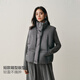 太平鳥(niǎo)【泡芙系列】羽絨服馬甲馬夾外套短款箱型白鴨絨高級感品質(zhì)* 灰色 S 155