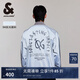 杰克·瓊斯（JACK&JONES）春季新款潮流酷炫百搭寬松背后印花棒球領夾克外套男款225121050 E39水銀灰 3XL （195）