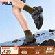 FILA 斐樂官方男鞋MARS SANDAL火星涼鞋2024夏新款復古運動休閑涼拖 黑-BK 41