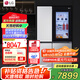 LG655升對開(kāi)門(mén)透視窗冰箱家用大容量風(fēng)冷無(wú)霜多維風(fēng)幕凈味養鮮除菌智能變頻超薄節能 雙門(mén)輕敲即現 【商場(chǎng)同款制冰機系列】星河銀
