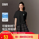 森馬（Semir）迪士尼短袖t恤女中長(zhǎng)款寬松圓領(lǐng)上衣25夏涼感打底衫109325100025