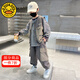 G. DUCKKIDS童裝男童套裝春秋新款兒童衣服帥氣馬甲三件套男大童秋裝套裝 圖片色 120 尺碼5~6歲【110-120cm】
