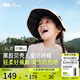 蕉下（beneunder）兒童防曬帽遮陽(yáng)帽子空頂帽男女童黑膠貝殼帽TS55224粉點(diǎn)點(diǎn)50-54