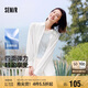 森馬（Semir）UPF50+防曬衣女中長(zhǎng)款涼感襯衫2025夏寬松遮肉薄外套109325105001