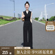 絲柏舍無(wú)袖連體褲2025春夏新款女時(shí)尚收腰設(shè)計(jì)V領(lǐng)裁剪連體衣