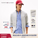 TOMMY HILFIGER【純色立領(lǐng)】秋冬男裝商務(wù)通勤休閑青年針織夾克開(kāi)衫外套 【經(jīng)典商務(wù)】灰色P8F M  （推薦：135-150斤）