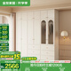 全友家居奶油輕奢風(fēng)成品組合大衣柜家用衣櫥臥室家具收納柜子國(guó)家補(bǔ)貼 1.6*2.6m|二門+二門玻璃|柜+頂柜 堪比定制+自由組合+深度58cm