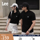 Lee標(biāo)準(zhǔn)版防曬紫外線刺繡logo涼感短袖男女同款情侶polo衫休閑潮 黑色 L