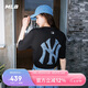 MLB男女短袖T恤做舊大logo速干涼感25新款七夕禮物3ATSM0953-50BKS-L