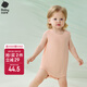 babycare優(yōu)可絲兒童背心夏季薄款嬰兒家居服爬服寶寶連體衣 桃乳粉 80cm