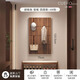 CUERO DESIGN英國(guó)品牌全實(shí)木鋼琴鍵掛衣架入戶(hù)門(mén)玄關(guān)壁掛臥室省空間置物衣帽架 胡桃色豎版75寬48鉤四層