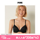 維多利亞的秘密 PINK 夏季圓盤胸內(nèi)衣1690性感光面無(wú)痕舒適聚攏3/4罩杯外擴(kuò)文胸 2ZUO黑色 11201690 75B （34B）