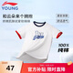 李寧童裝兒童短袖T恤男女小大童圓領(lǐng)撞色運動(dòng)短T文化衫160YHSV307-1