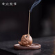 春山赴雪招財紫砂迷你金蟾線(xiàn)香爐家用室內香插香座禪意茶臺桌面香薰爐擺件